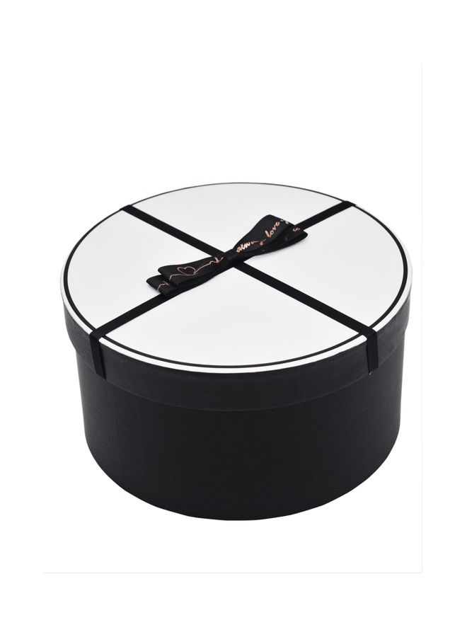 Creative Newish Set Elegant Preserved Fresh Flower Box Black/White  - Image 2