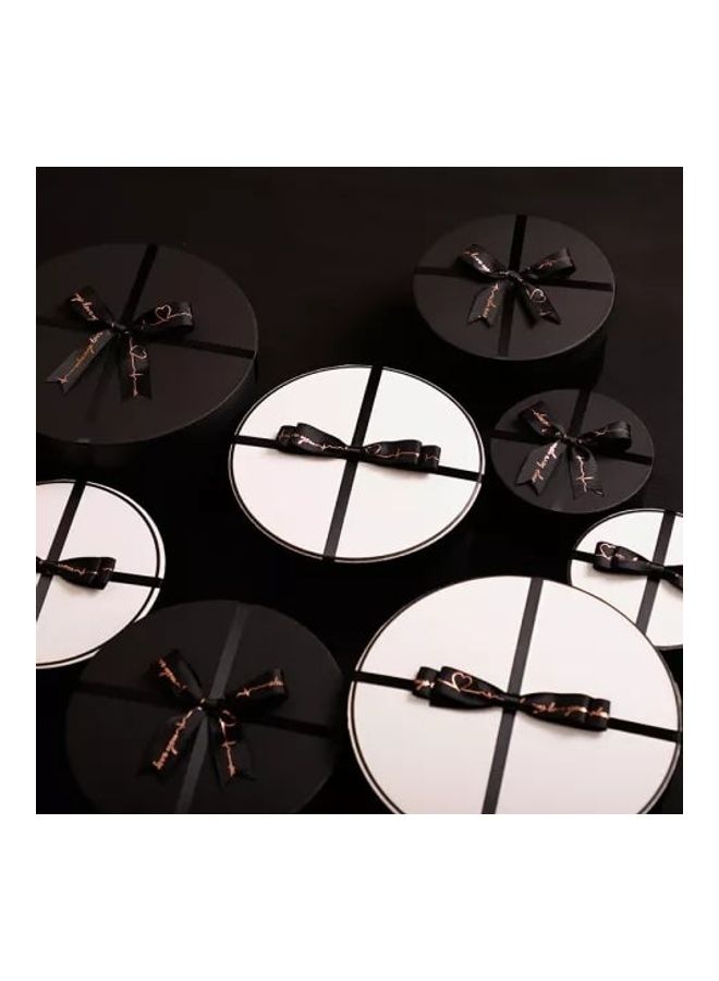 Creative Newish Set Elegant Preserved Fresh Flower Box Black/White  - Image 5