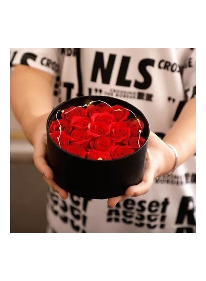 Creative - Newish Set Elegant Preserved Fresh Flower Box Black/White - Image 1