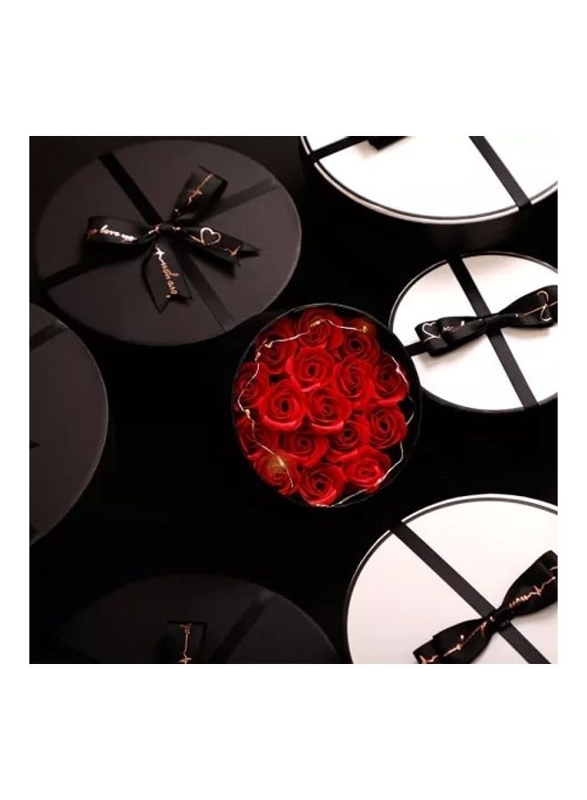 Creative - Newish Set Elegant Preserved Fresh Flower Box Black/White - Image 1