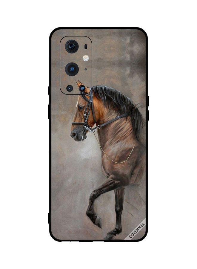 Covernex Protective Case Cover For OnePlus 9 Pro Vintage Picture Of Horse Multicolour - Image 1