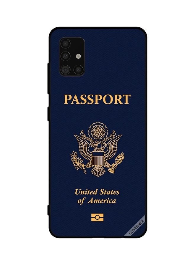 كوفرنيكس غطاء حماية واق لهاتف سامسونج جالاكسي طراز A51 4G أزرق/ذهبي - Image 1