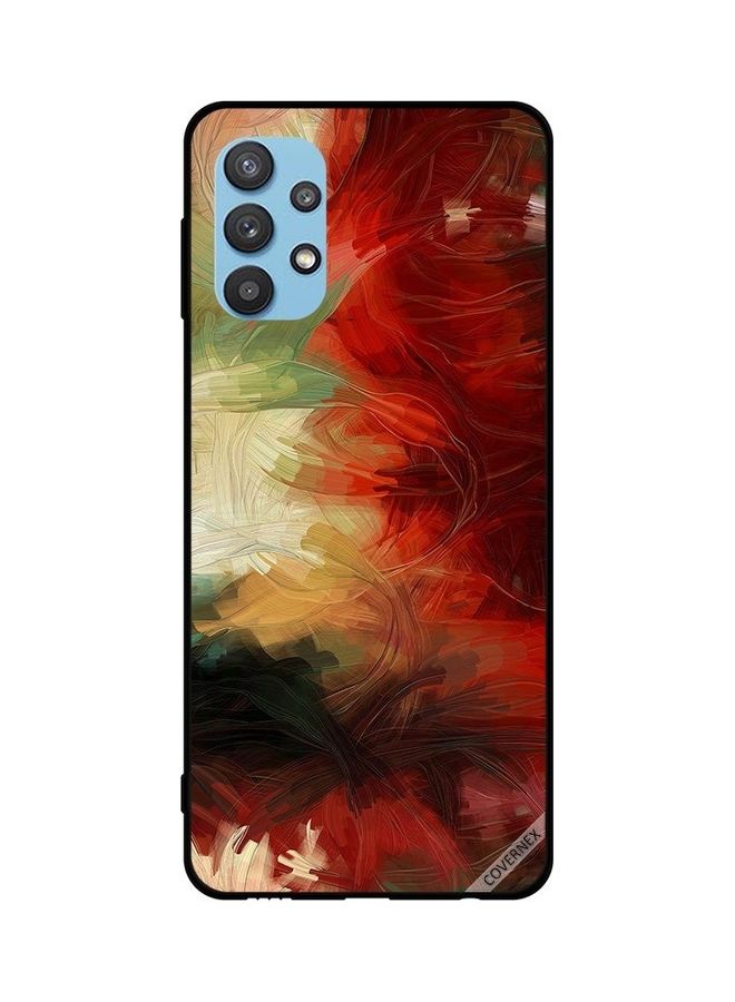 كوفرنيكس غطاء حماية واق مزين بتصميم لوحة فنية ملونة لهاتف سامسونج جالاكسي M32 5G متعدد الألوان - Image 1