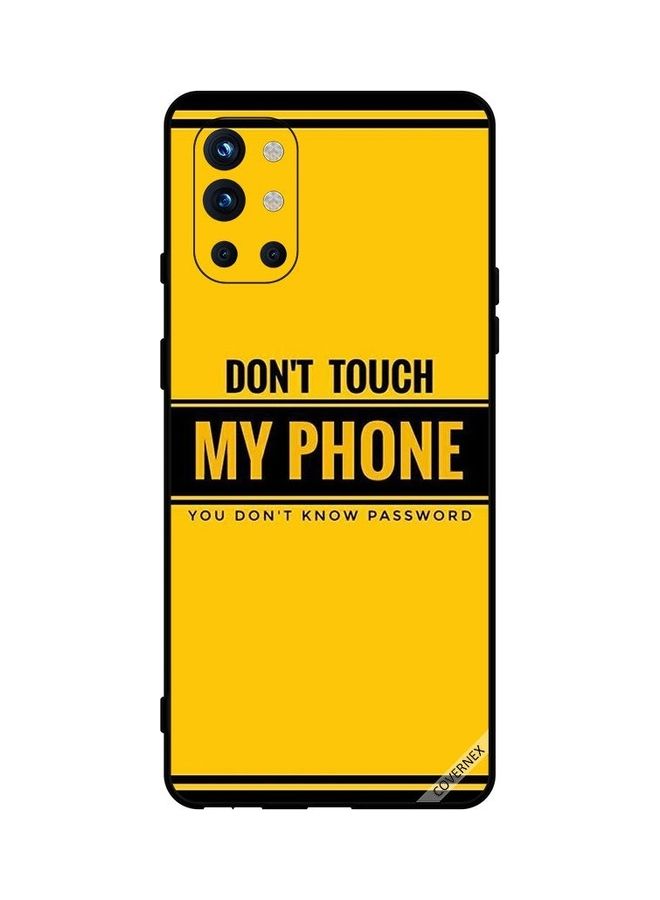 Protective Case Cover For OnePlus 9R Don't Touch My Phone You Don't Know Password Yellow