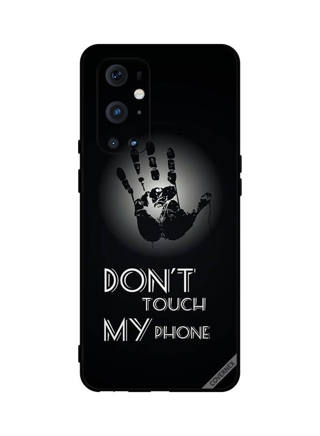 Covernex OnePlus 9 Pro Protective Case Cover Printed Featuring Don't Touch My Phone Hand DESIGN_0090 - Image 1