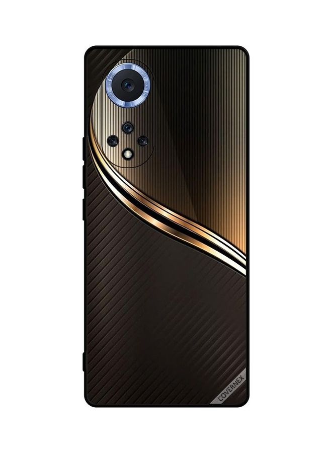 Protective Case Cover For Huawei Nova 9 Dark Golden Steal Pattern Brown/Golden - v1641984545/N52401579A_1