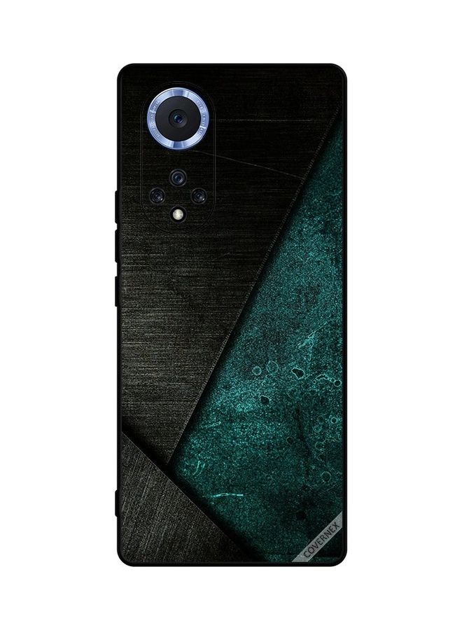 Covernex Huawei Nova 9 Protective Case Cover Printed Featuring Black & Dark Green Pattern DESIGN_0027 - Image 1