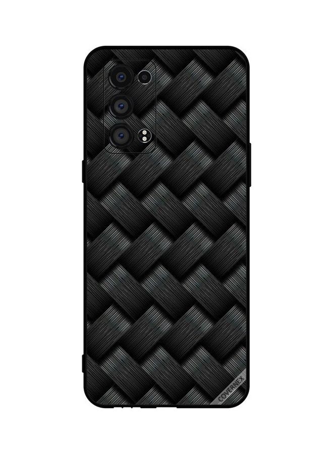 Covernex - Protective Case Cover For Oppo Reno6 Pro+ 5G Black Strips Pattern - Image 1