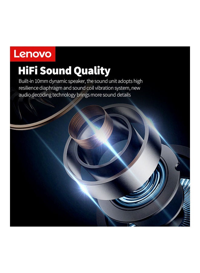 Lenovo LP60 Wireless BT Headphones In-ear Sports Earbuds Rotating Design HiFi Sound Quality Black - Image 3