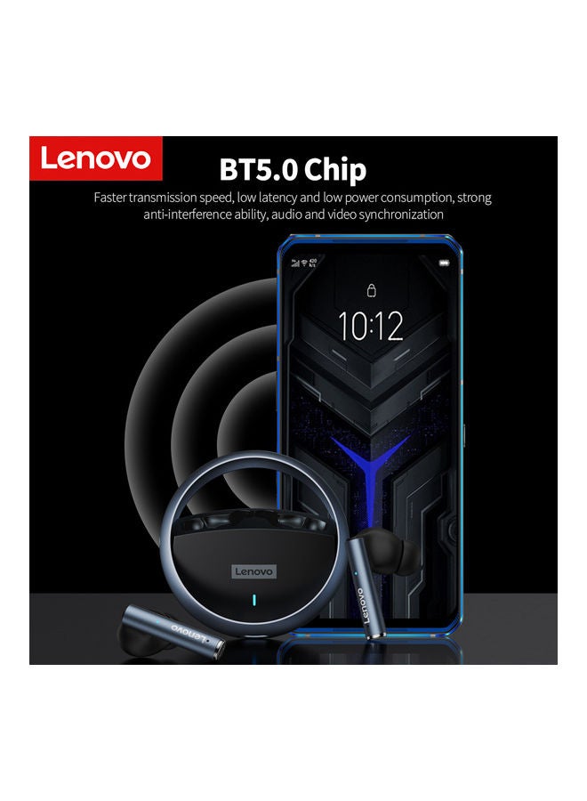 Lenovo LP60 Wireless BT Headphones In-ear Sports Earbuds Rotating Design HiFi Sound Quality Black - Image 5