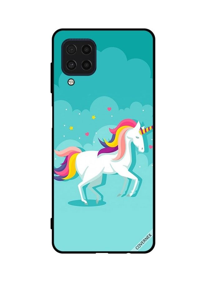 Covernex Samsung Galaxy F22 4G Protective Case Cover Printed Featuring Unicorn Walking DESIGN_0278 - Image 1