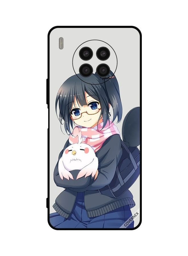 Covernex Protective Case Cover for Huawei Nova 8i Girl Holding Pet Multicolour - Image 1