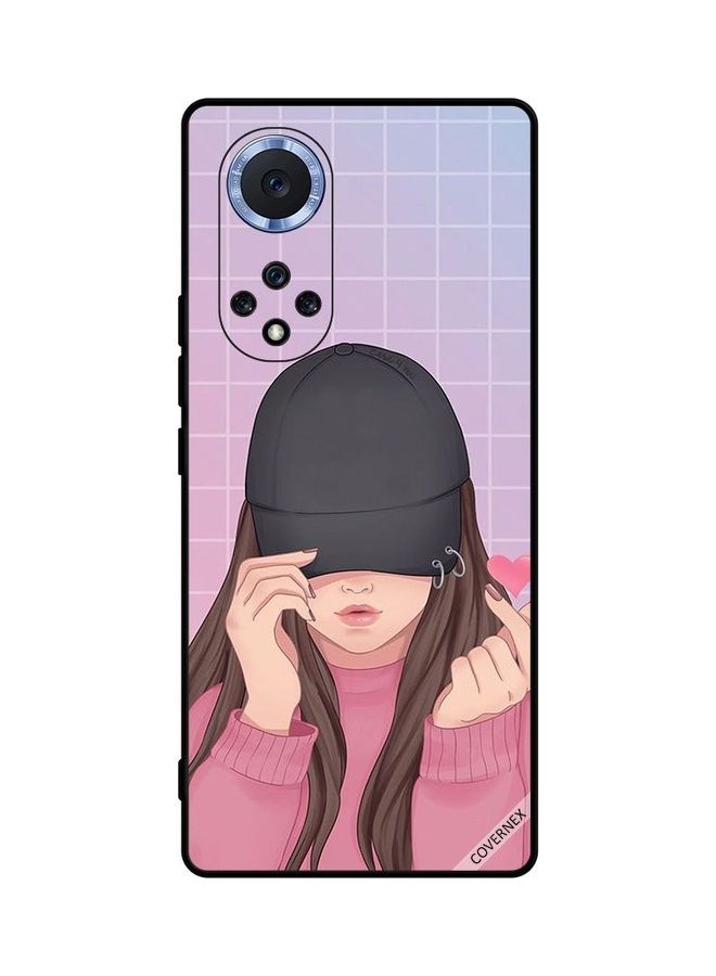 Covernex Huawei Nova 9 Protective Case Cover Printed Featuring Snap Love Black Cap Girl DESIGN_0259 - Image 1