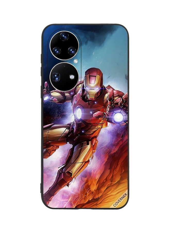 Covernex Huawei P50 Pro Protective Case Cover Printed Featuring Iron Man DESIGN_0150 - Image 1