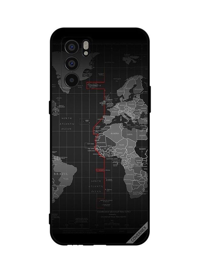 Covernex Oppo Reno 6 Protective Case Cover Printed Featuring 5G Ocean Borders DESIGN_0206 - Image 1