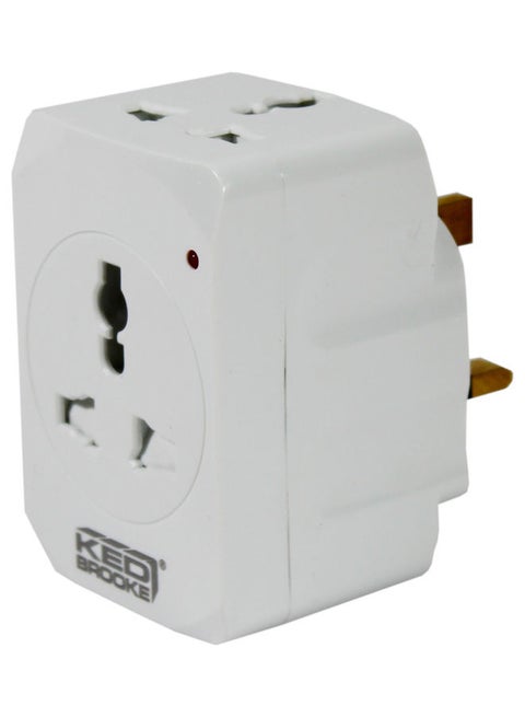 3-way Us Multi Adaptor White 200grams
