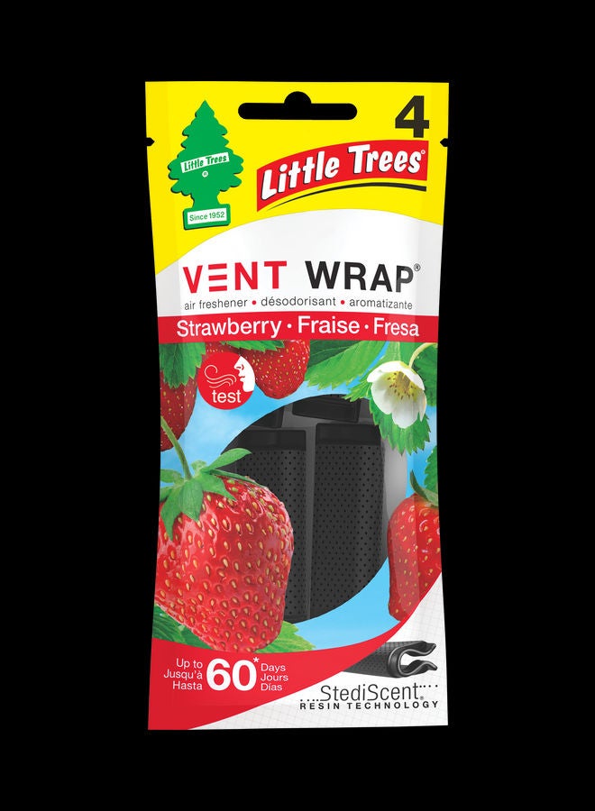 LITTLE TREES Little Trees Vent Wrap Strawberry Car Air Freshener  - Image 1