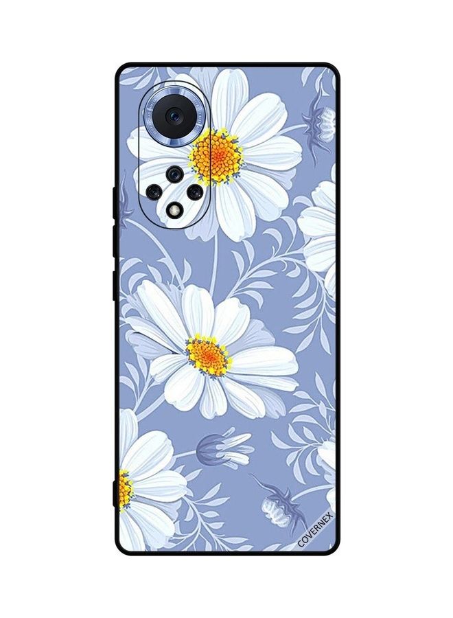Covernex Huawei Nova 9 Pro Protective Case Cover Printed Featuring Bloming White Flowers DESIGN_0043 - Image 1
