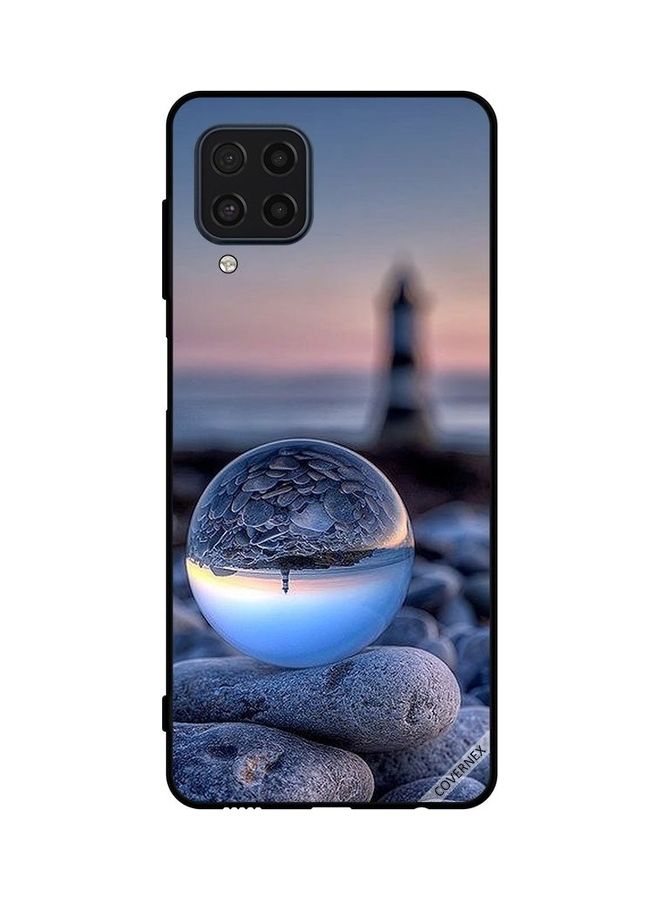 كوفرنيكس غطاء حماية واق لهاتف سامسونج جالاكسي طراز M22 4G صورة رائعة للطبيعة داخل زجاج دائري الشكل - Image 1