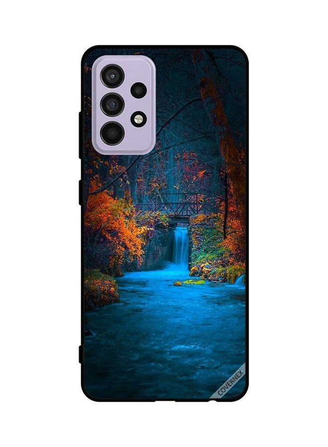 Covernex Samsung Galaxy A52s 5G Protective Case Cover Printed Featuring Protective Case Cover Printed Featuring s 5G Blue Waterfall DESIGN_0046 - Image 1
