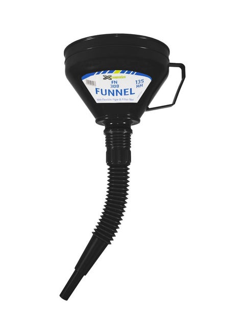 Funnel with Flexible Pipe and Filter Net