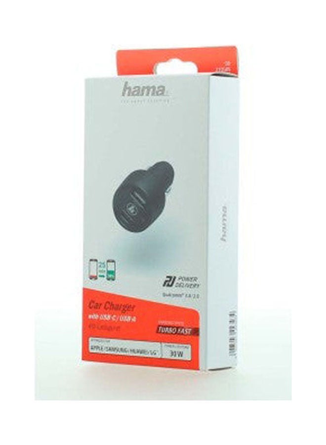 Hama - Car Charger Power Delivery USB Black - Image 1