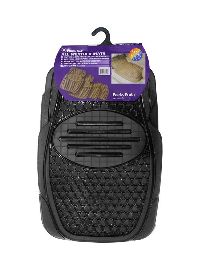 Packy Poda - 4-Piece All Weather Car Mats Black - Image 1