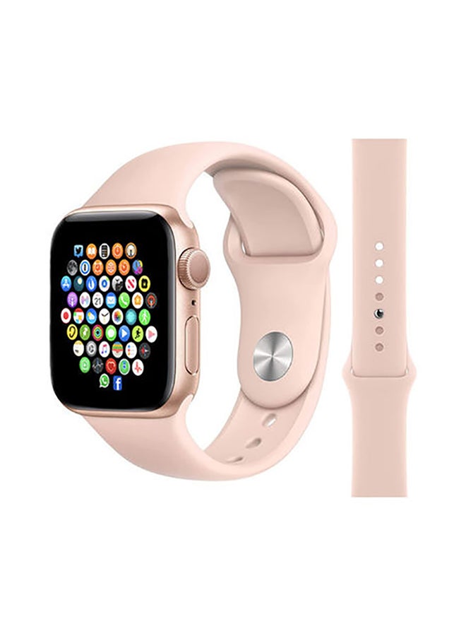 Black Tiger Smartwatch Hw22 Pro Max With Health Fitness Tracker And Earbuds Pink/White  - Image 2