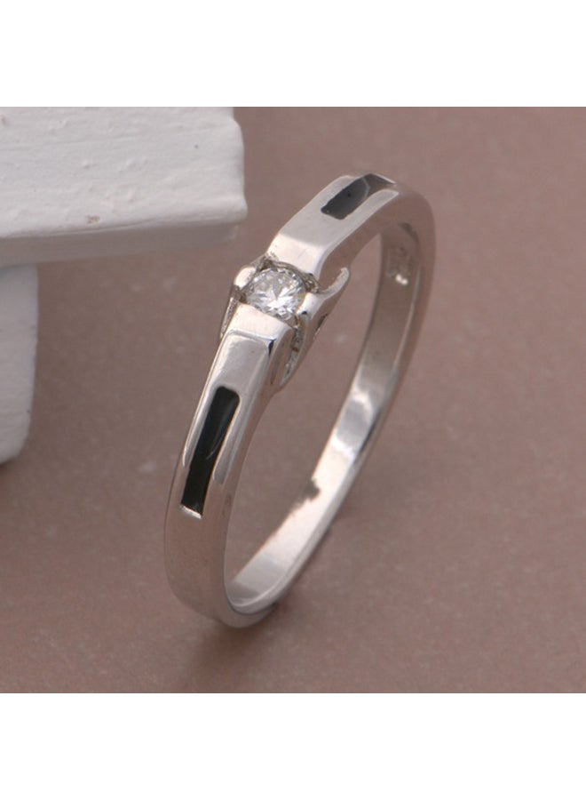 SKMEI - Fashionable Latest Shinny Simple Ring Lkns925R04611 - Image 1
