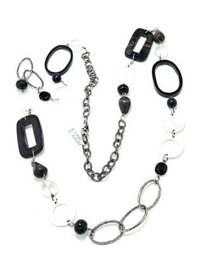 جس قلادة من الفولاذ المقاوم للصدأ بثلاثة ألوان من الخرز - Image 2