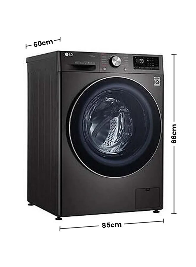 LG - Front Load Washing Machine 0 W F4V9RWP2E black - Image 1