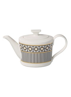 Metro Chic Collection Teapot Black/White/Gold
