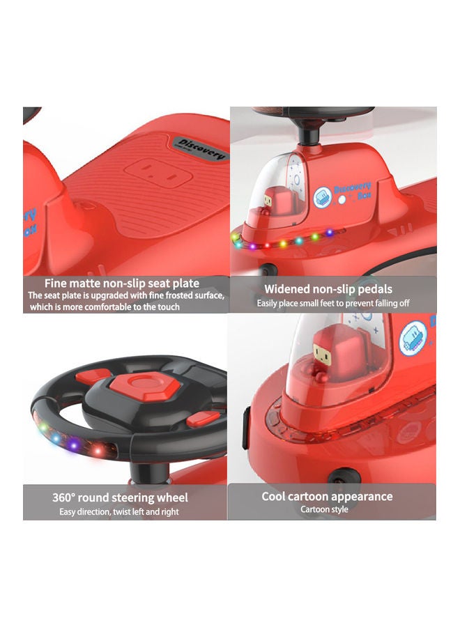 كيدل سيارة دوارة للأطفال تناسب جميع الأماكن أحمر 72x30x43سم - Image 4