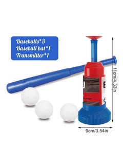 Kids Toys Baseball Set Includes Baseball Bat,3 Balls, Automatic Pitching Machine Batting, Gifts For Boys Girls, Press Type Shooting Games Double Fun Ages 3 4 5 6 7 8 Years Old Gifts Sets 22cm - v1642049384/N52407120A_2