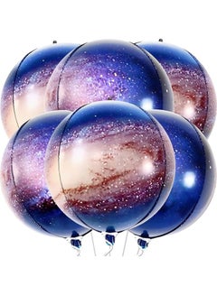 Orbz Galaxy Balloons, 6 Pieces-Space Balloons for Galaxy Party Large 22-inch Round Sphere 4D Space Balloons For Galaxy Birthday Party  Decorations | Earth Day, Solar System Theme - v1642049384/N52407124A_2