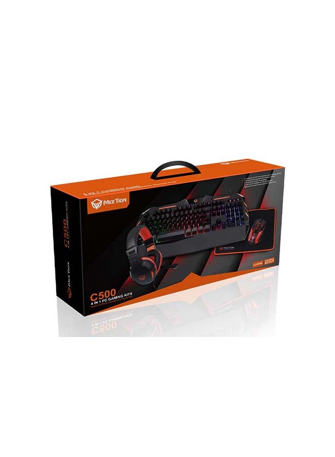 Meetion - 4-In-1 Gaming Keyboard And Mouse Combo - Image 1