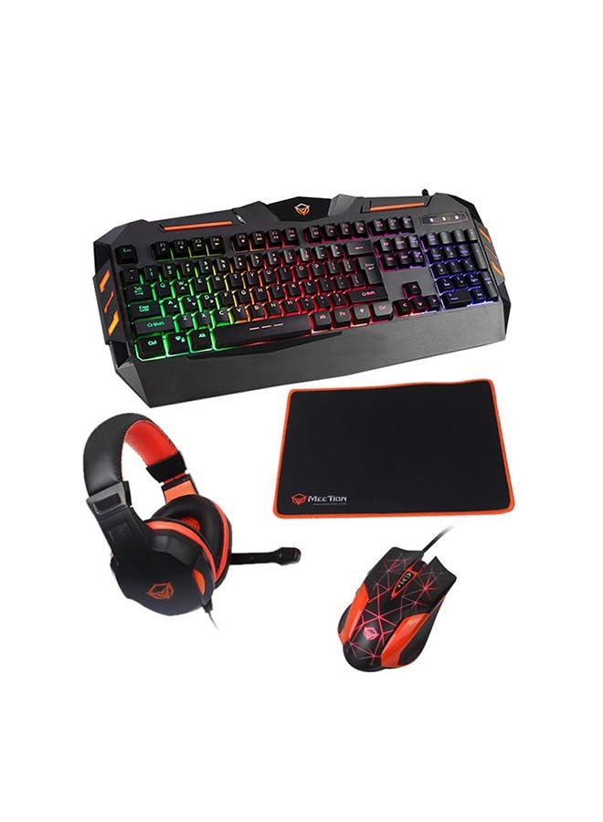 Meetion - 4-In-1 Gaming Keyboard And Mouse Combo - Image 1