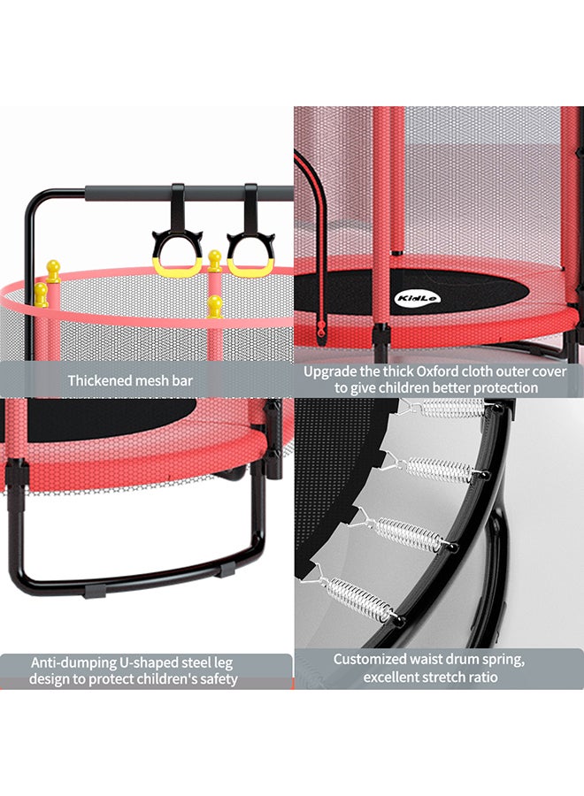Kidle - Trampoline With Safety Gear Net 140x140x160cm - Image 1