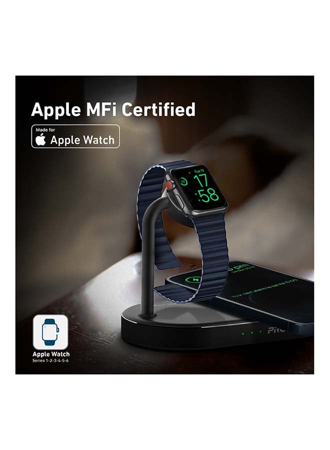 Multi-Device Wireless Charging Dock Black