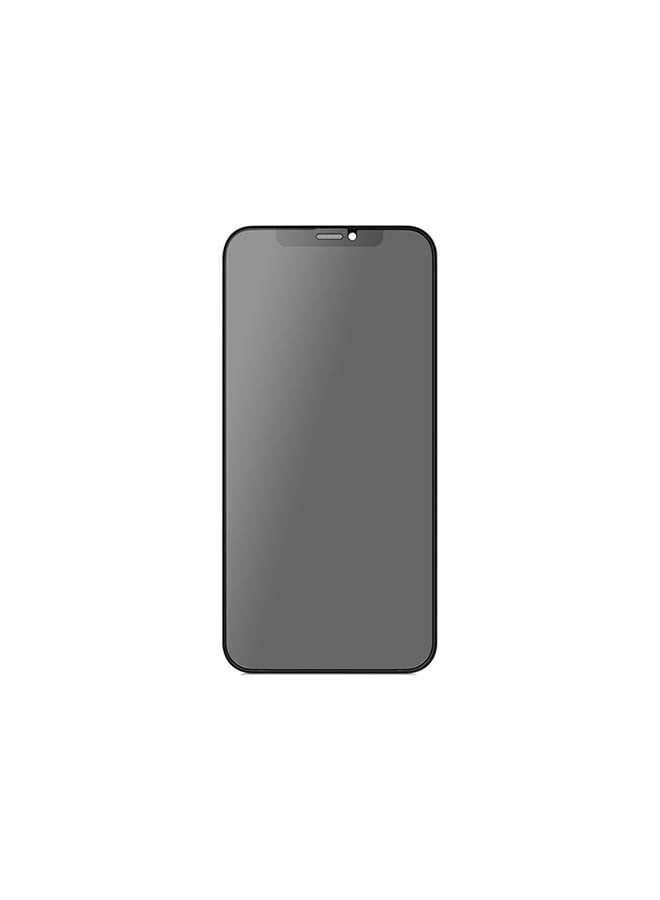PROMATE DropProtect Privacy 3D Glass With Built-in Bumper For iPhone 12 Black - Image 1