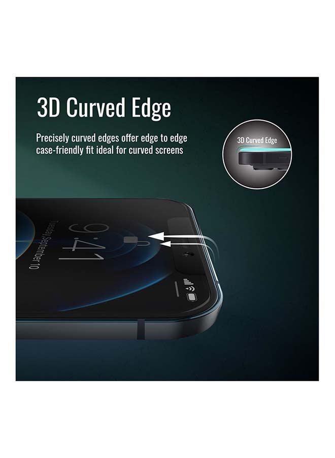 PROMATE DropProtect Privacy 3D Glass With Built-in Bumper For iPhone 12 Black - Image 4