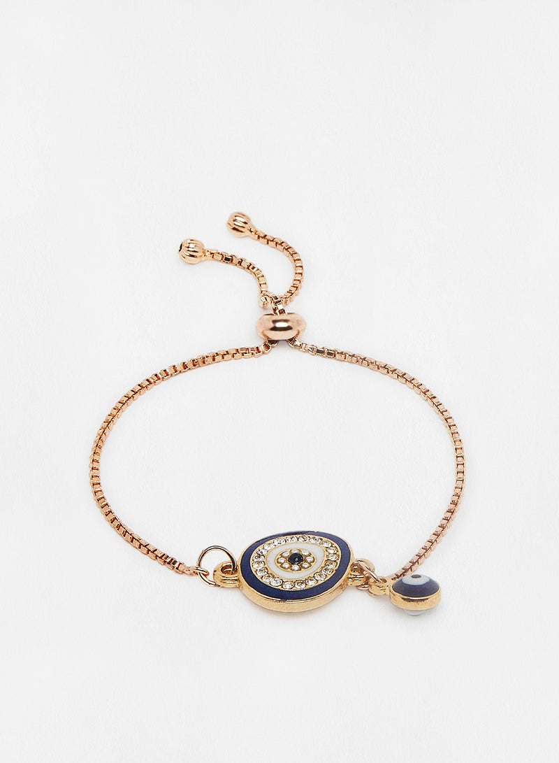 Pipa Bella - Evil Eye Bolo Chain Bracelet - Image 1