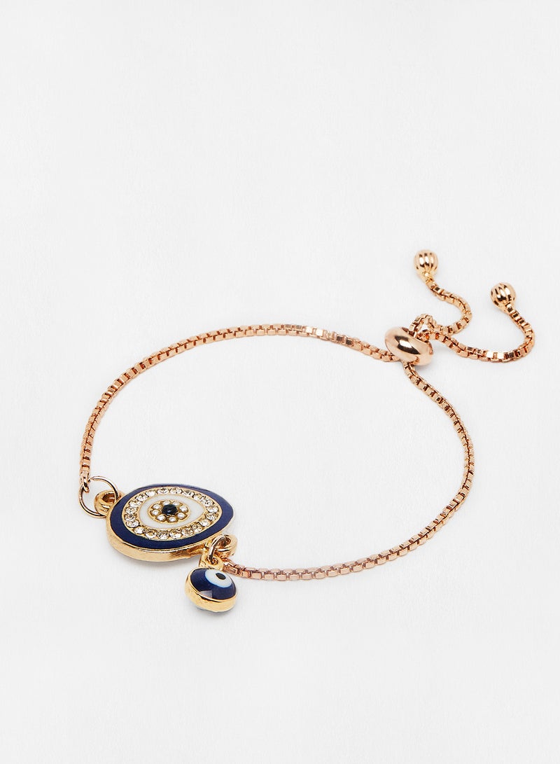 Pipa Bella - Evil Eye Bolo Chain Bracelet - Image 1