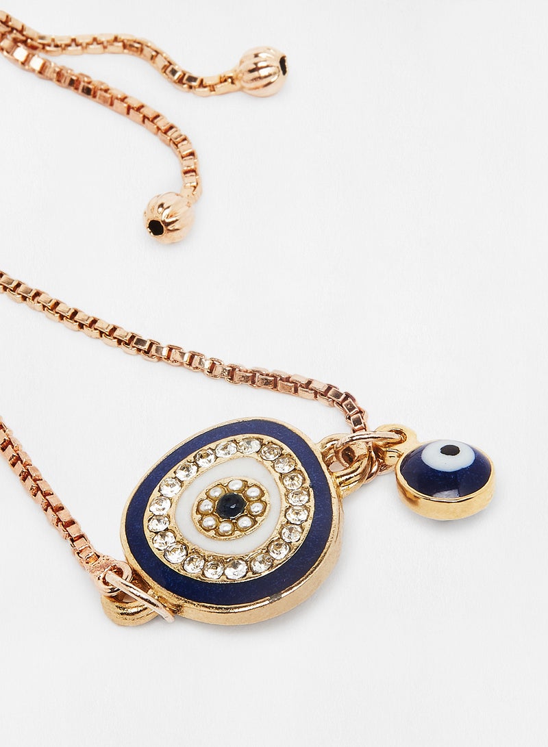 Pipa Bella - Evil Eye Bolo Chain Bracelet - Image 1
