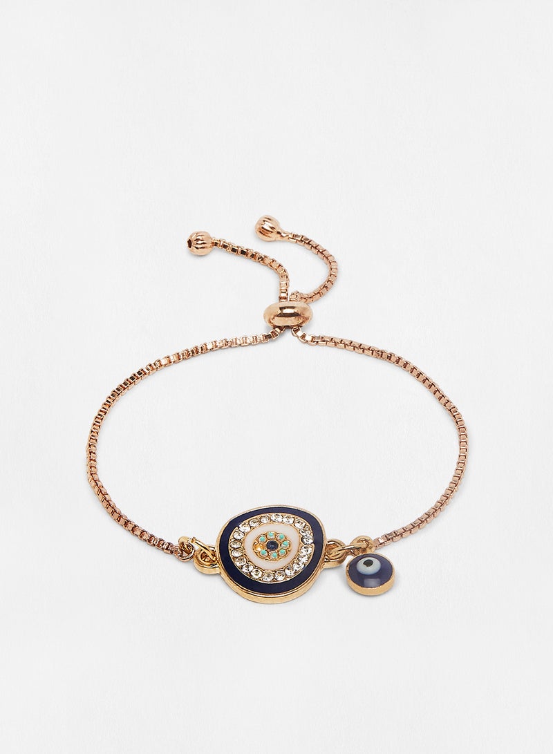 Pipa Bella - Blue Mati Eye Bolo Bracelet - Image 1
