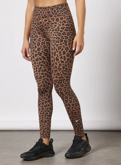 نايكي Dri-FIT Mid-Rise Printed Leggings Multicolour
