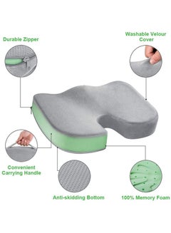 Arabest Seat Cushion For Office Chair Grey 45x35x7cm  - Image 2