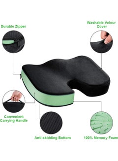 Arabest Seat Cushion For Office Chair Black 45x35x7cm  - Image 2