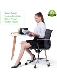 Arabest Seat Cushion For Office Chair Black 45x35x7cm  - Image 5