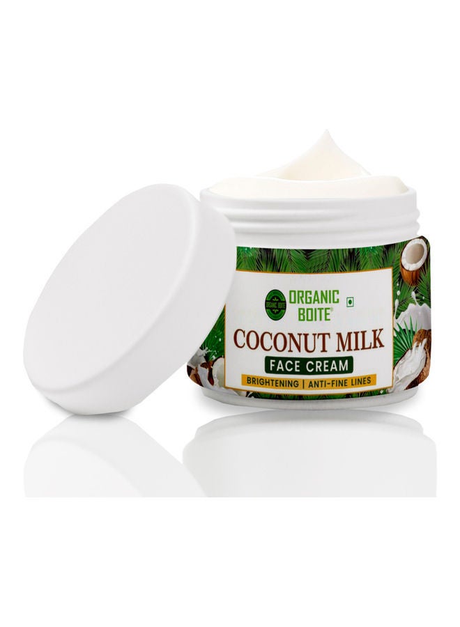 Organic Coconut Milk Face Cream 50grams  - Image 1